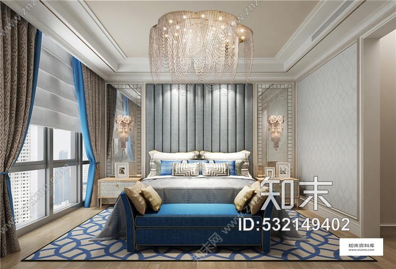上海朱周空间重庆凯德来福士公寓样板房丨效果图cad施工图下载【ID:532149402】