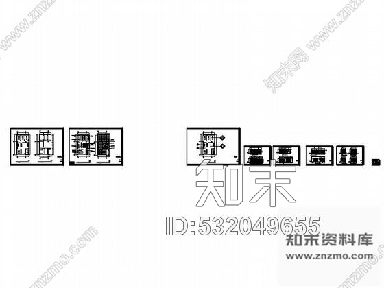 施工图精装酒店美发店室内装修图cad施工图下载【ID:532049655】
