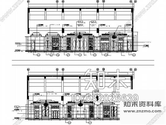 施工图广东五星级文化主题酒店装修CAD竣工图含实景施工图下载【ID:532026639】