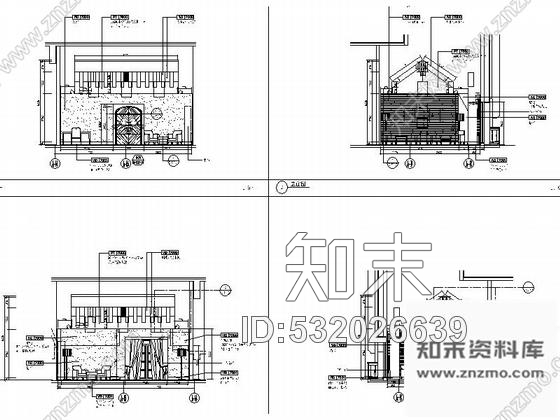 施工图广东五星级文化主题酒店装修CAD竣工图含实景施工图下载【ID:532026639】