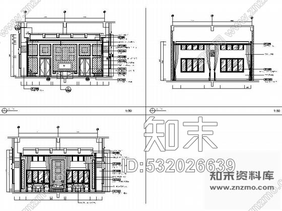 施工图广东五星级文化主题酒店装修CAD竣工图含实景施工图下载【ID:532026639】