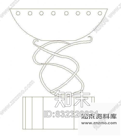 图块/节点一些灯具图块cad施工图下载【ID:832320831】
