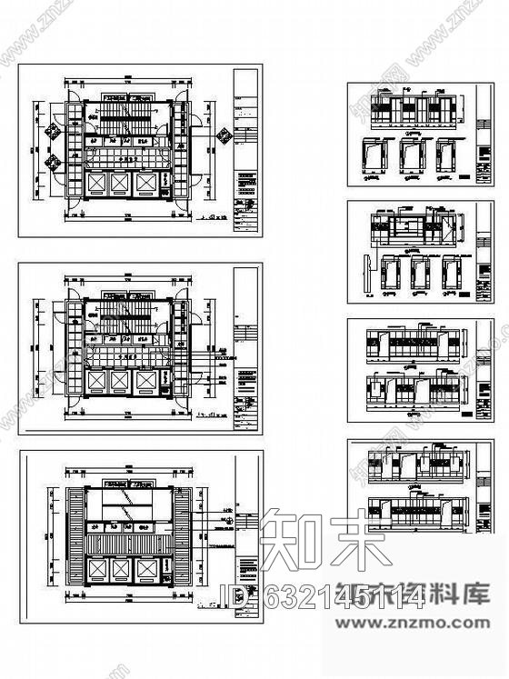 施工图深圳某标准层电梯厅及走道装修图cad施工图下载【ID:632145114】