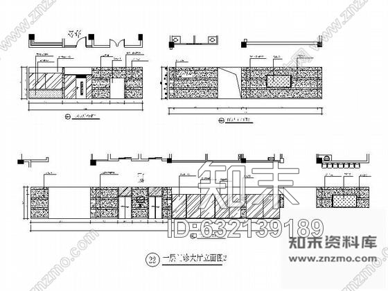 施工图重庆某医院门诊室内装修图cad施工图下载【ID:632139189】
