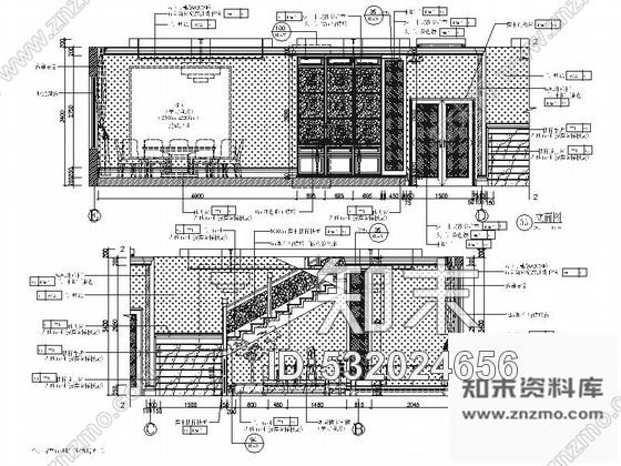 施工图湖北高档新中式风格五星级酒店室内装修施工图含效果cad施工图下载【ID:532024656】