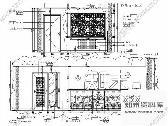 施工图湖北高档新中式风格五星级酒店室内装修施工图含效果cad施工图下载【ID:532024656】