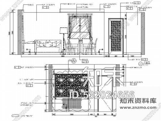 施工图湖北高档新中式风格五星级酒店室内装修施工图含效果cad施工图下载【ID:532024656】