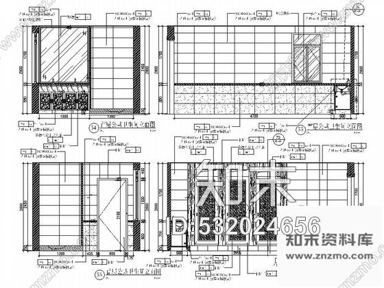 施工图湖北高档新中式风格五星级酒店室内装修施工图含效果cad施工图下载【ID:532024656】