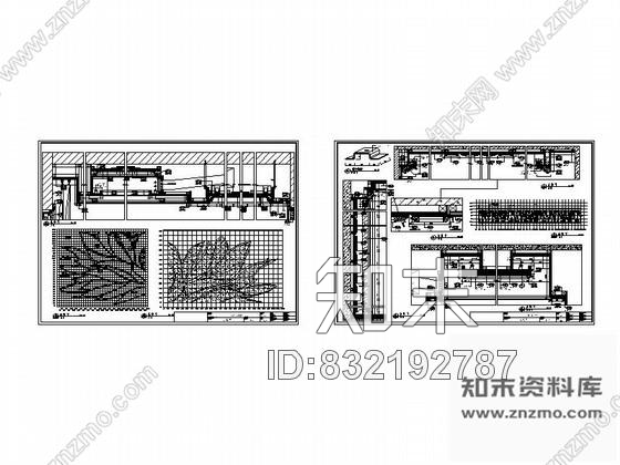 图块/节点时尚主卧天花节点大样图cad施工图下载【ID:832192787】