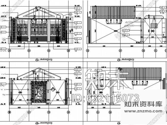 施工图现代中式贵宾宴会厅室内装修施工图含效果cad施工图下载【ID:632115073】