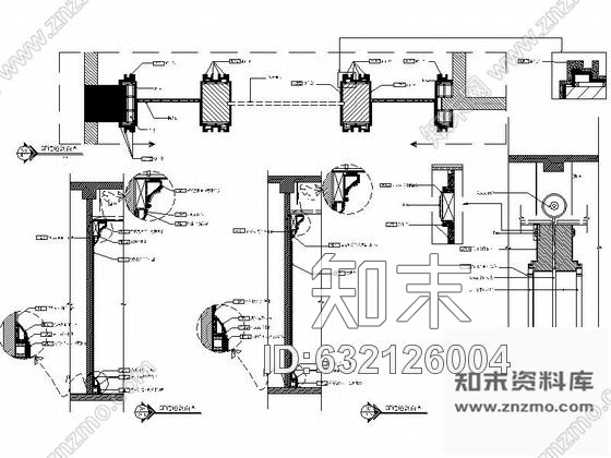 施工图福建某豪华KTV走道室内装修施工图cad施工图下载【ID:632126004】