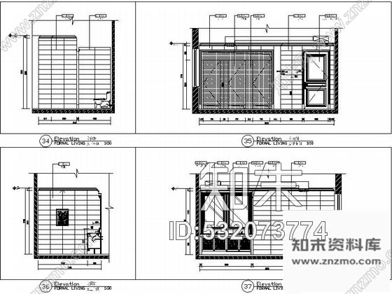 施工图山东某花园售楼处全套室内设计施工图含清单报价cad施工图下载【ID:532073774】