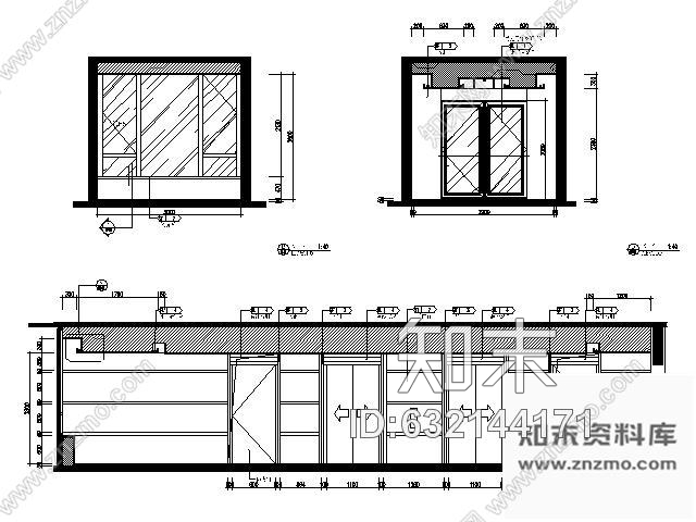 施工图北京知名公寓楼电梯间施工图施工图下载【ID:632144171】