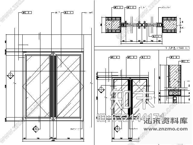 施工图北京知名公寓楼电梯间施工图施工图下载【ID:632144171】