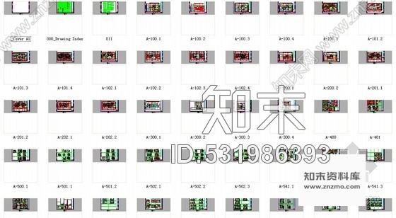 施工图江苏精致豪华两层别墅室内设计施工图含效果cad施工图下载【ID:531986393】