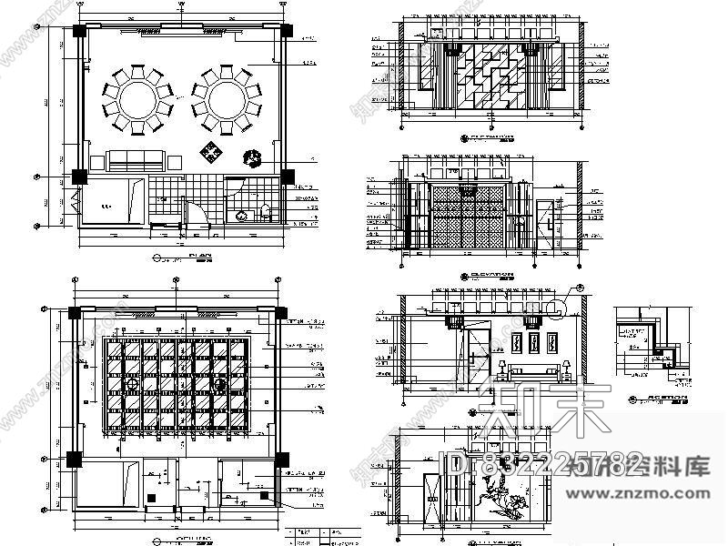 图块/节点标准包间详图IIcad施工图下载【ID:832225782】