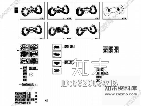 施工图上海异型酒店局部室内装修图cad施工图下载【ID:532053618】