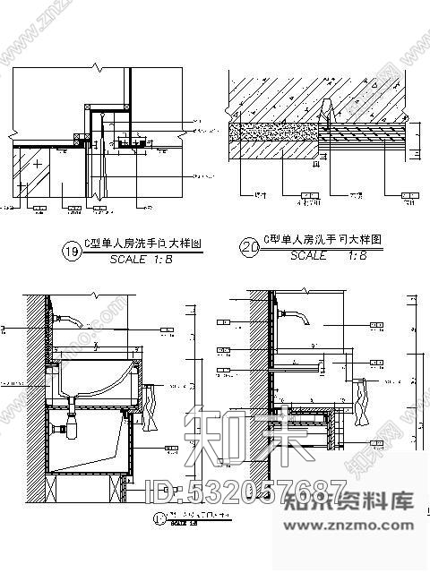 施工图广东五星级酒店单人房施工图cad施工图下载【ID:532057687】