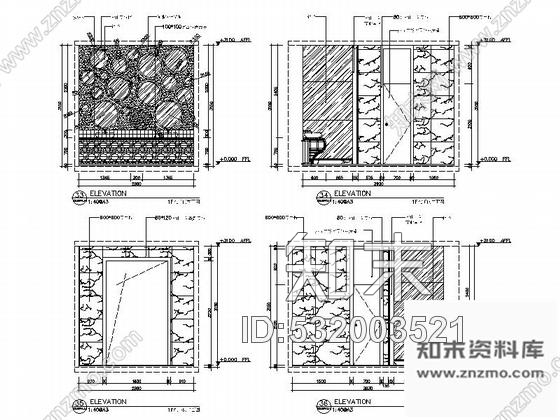 施工图新疆2000平海洋主题餐厅室内装修施工图含实景效果图cad施工图下载【ID:532003521】