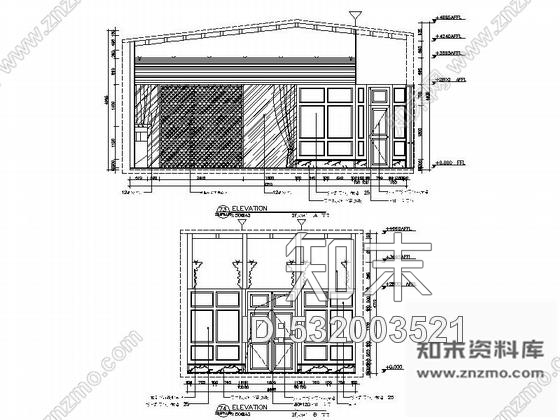 施工图新疆2000平海洋主题餐厅室内装修施工图含实景效果图cad施工图下载【ID:532003521】