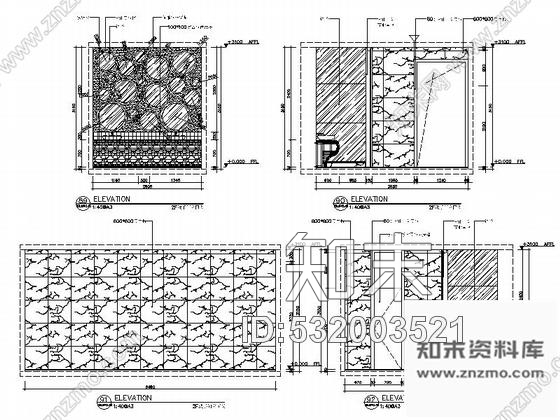 施工图新疆2000平海洋主题餐厅室内装修施工图含实景效果图cad施工图下载【ID:532003521】