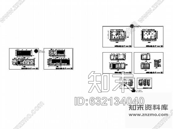 施工图时尚健身房室内设计装修图cad施工图下载【ID:632134040】