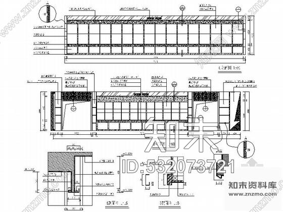 施工图福建某名品陶瓷专卖店室内装修施工图cad施工图下载【ID:532073721】