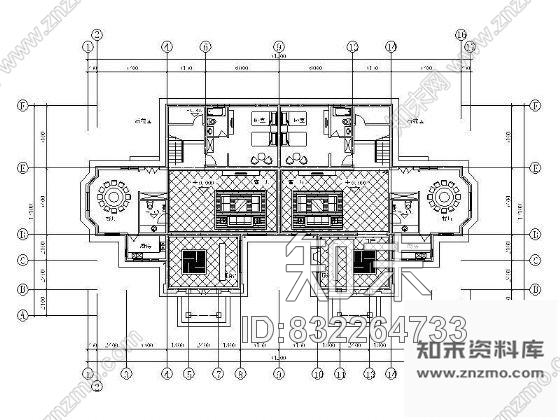 图块/节点别墅平面设计图cad施工图下载【ID:832264733】