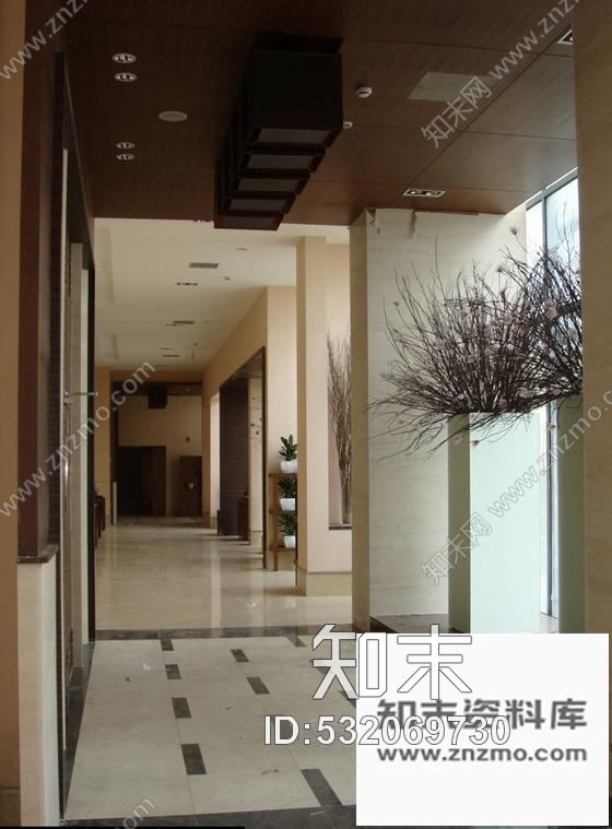 施工图上海国际花园现代售楼处大堂室内装修施工图含实景cad施工图下载【ID:532069730】