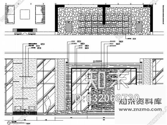 施工图上海国际花园现代售楼处大堂室内装修施工图含实景cad施工图下载【ID:532069730】