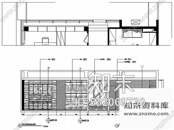 施工图上海国际花园现代售楼处大堂室内装修施工图含实景cad施工图下载【ID:532069730】