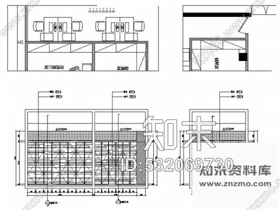 施工图上海国际花园现代售楼处大堂室内装修施工图含实景cad施工图下载【ID:532069730】