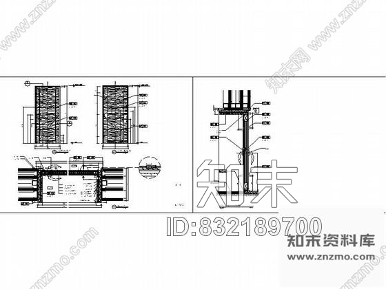 图块/节点某酒店客房房门大样图cad施工图下载【ID:832189700】