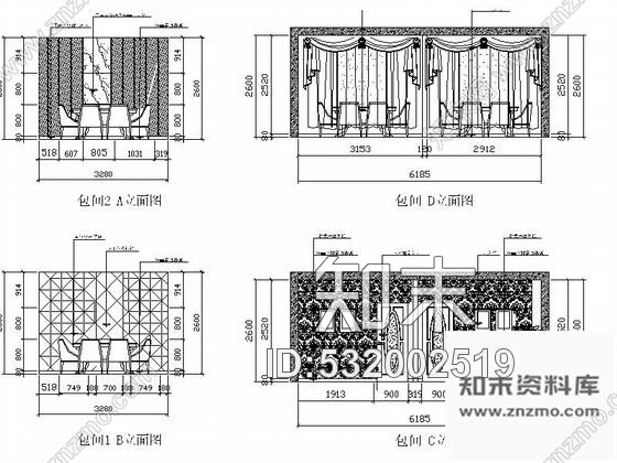 施工图450平米复古小资鱼火锅餐厅施工图含高清效果图施工图下载【ID:532002519】