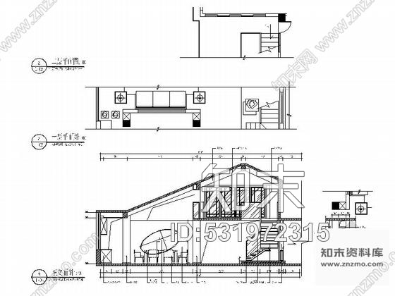 施工图精品现代简约风格两层别墅室内设计装修施工图含效果cad施工图下载【ID:531972315】