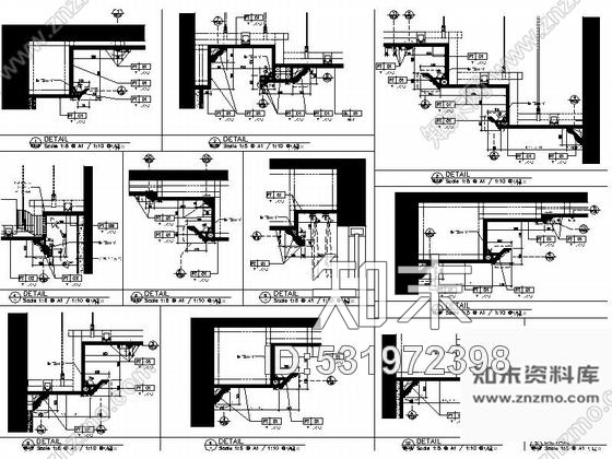 施工图江苏超级综合社区简欧三层别墅样板房装修施工图含效果cad施工图下载【ID:531972398】