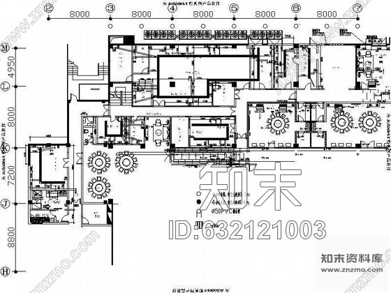 施工图某山庄会所平面设计图cad施工图下载【ID:632121003】