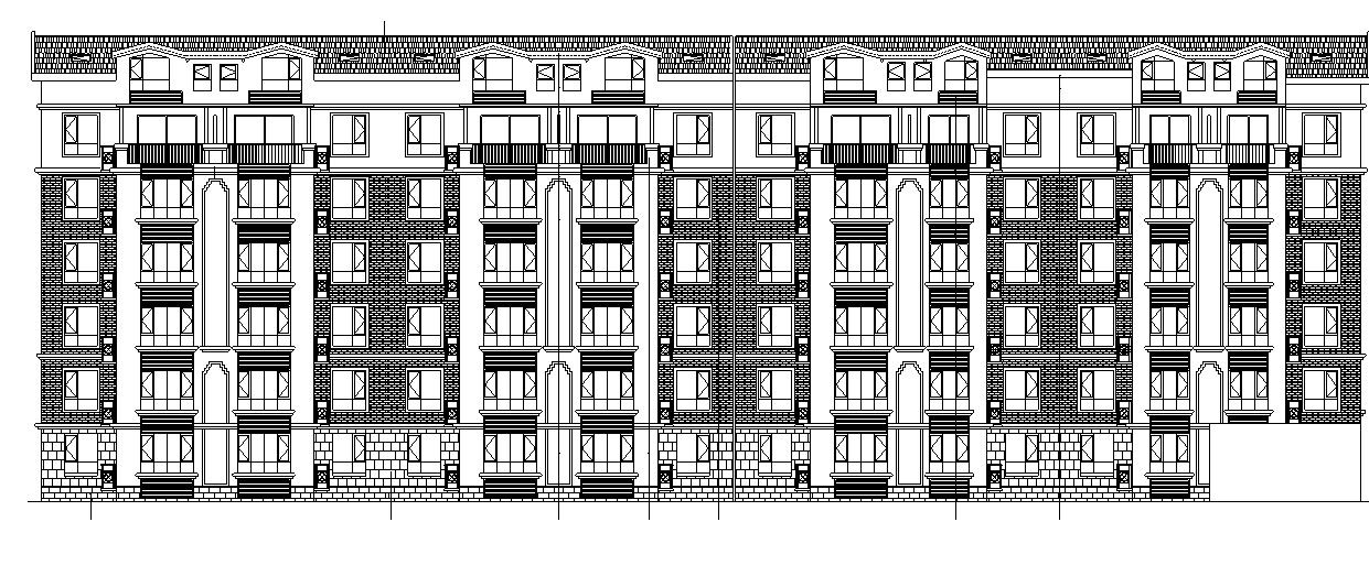 宁夏多层剪力墙住宅建筑施工图全专业及商业幼