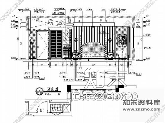 施工图酒店A型标准单人间室内施工图施工图下载【ID:532049620】