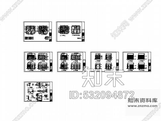 施工图办公楼公共卫生间室内装修图施工图下载【ID:532094872】