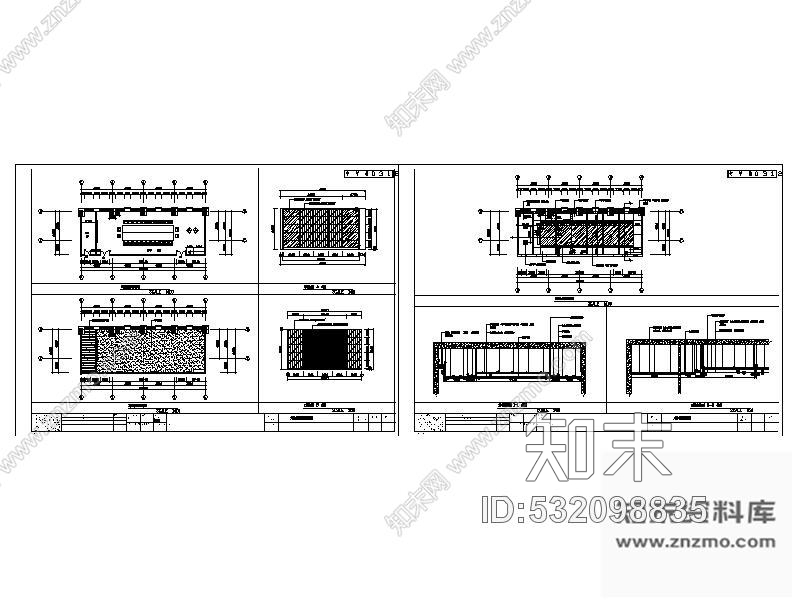 施工图会议室装修施工图Acad施工图下载【ID:532098835】