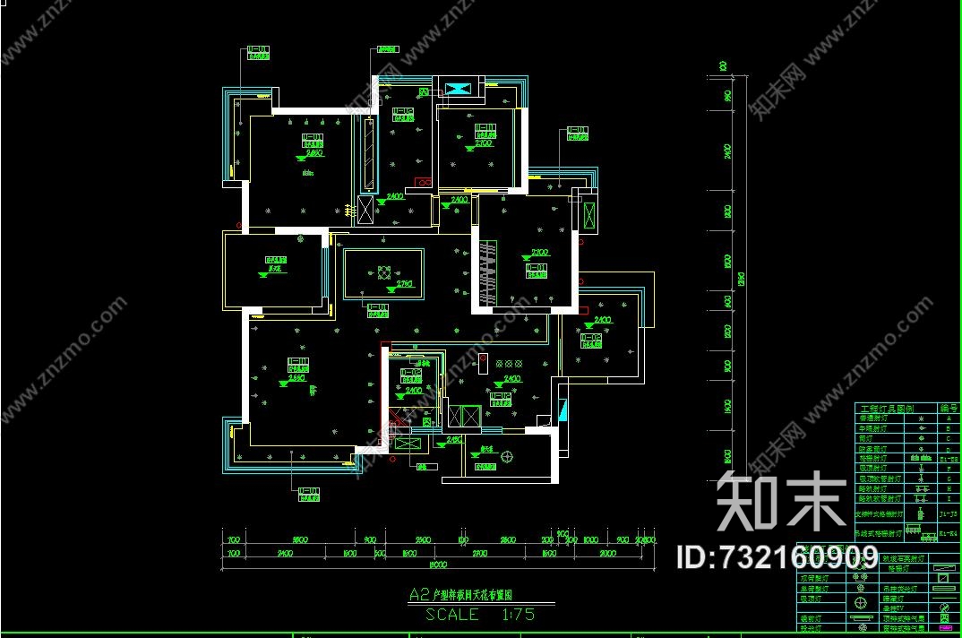 李益中一重庆130平方三房某小区样板房cad施工图cad施工图下载【ID:732160909】