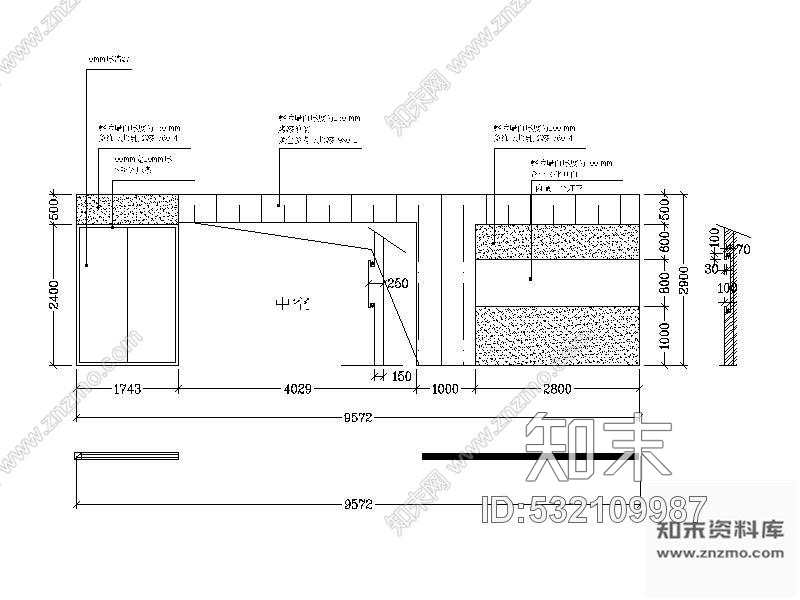 施工图深圳现代沙发展厅装修图cad施工图下载【ID:532109987】