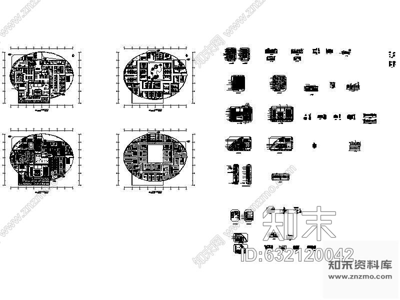 施工图某洗浴会所设计方案图cad施工图下载【ID:632120042】