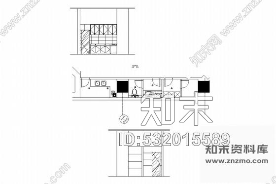 施工图江西传统养生茶文化会所室内装修图cad施工图下载【ID:532015589】