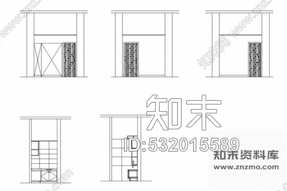 施工图江西传统养生茶文化会所室内装修图cad施工图下载【ID:532015589】