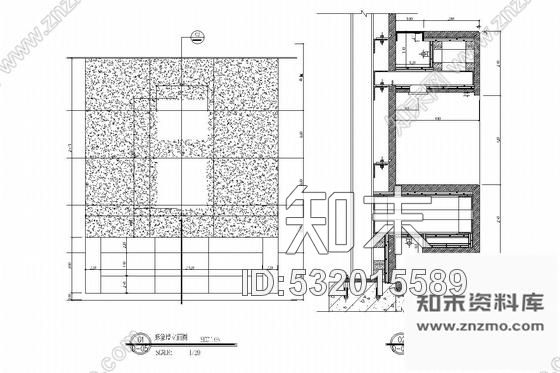 施工图江西传统养生茶文化会所室内装修图cad施工图下载【ID:532015589】