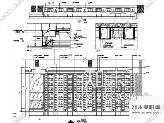 施工图黄山恬静欧式奢华四星级酒店大堂吧装修施工图含效果cad施工图下载【ID:532033685】