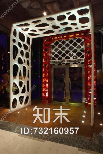 金螳螂-长沙洞庭渔肴餐饮会所施工图与实景照片cad施工图下载【ID:732160957】