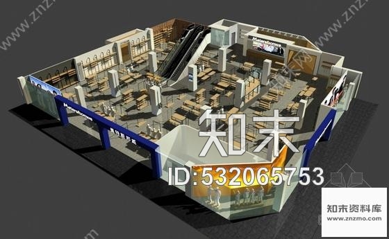 施工图湖北某服装名品专卖店室内装修施工图含效果cad施工图下载【ID:532065753】